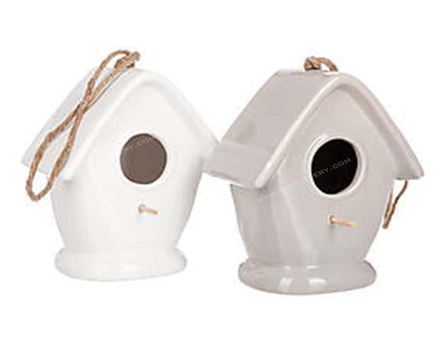 Birdbath & Bird House-GO-613-CEWhite-SET-1