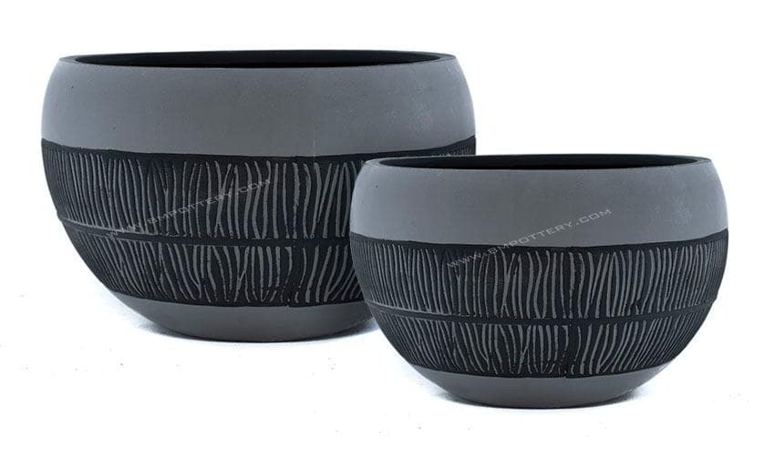 Painted Pots-RT-6807-WBlack