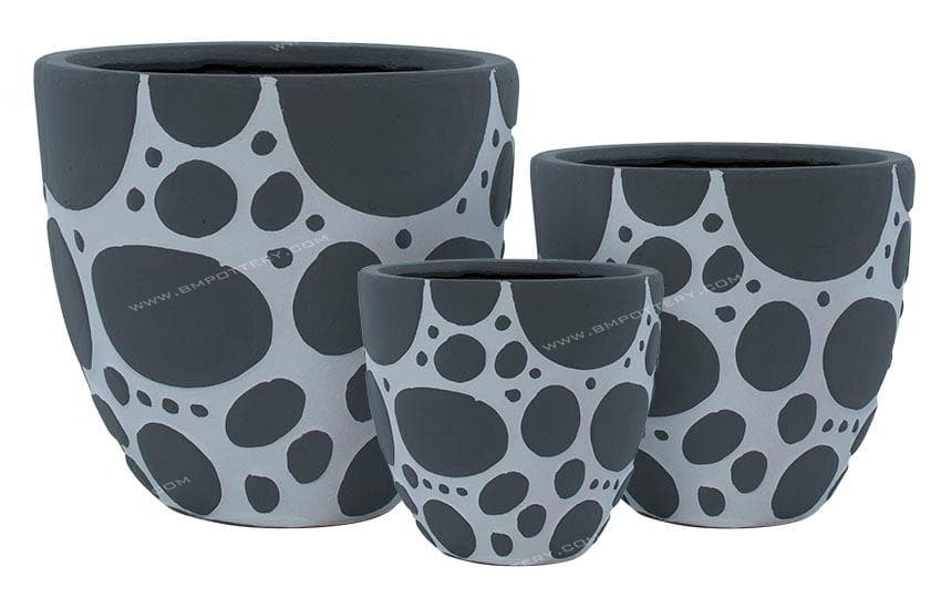 Painted Pots-RT-6812-WGrey