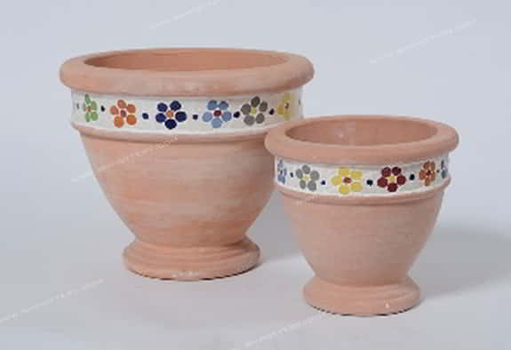 Pots with Mosaic-UR-266-MS-582-SET-2