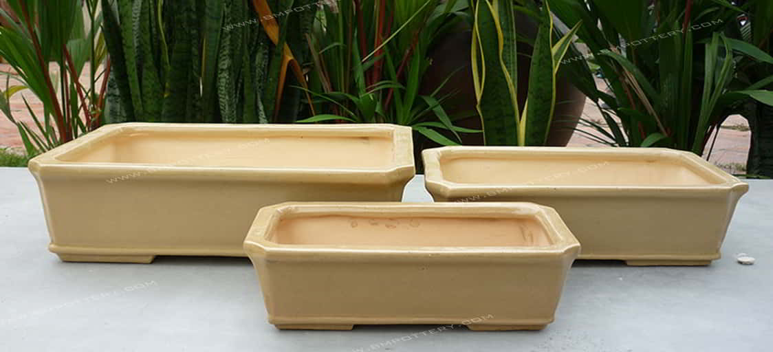 Bonsai Pots-CE-1451-BEIGE-SET-3