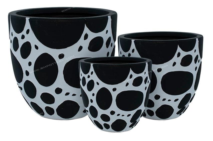 Painted Pots-RT-6812-WBlack