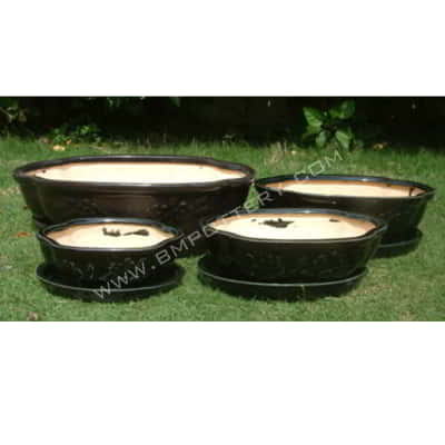 Bonsai Pots-CE-964-S-black-SET-3