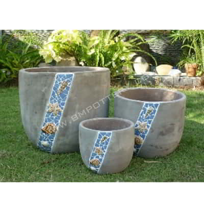 Pots with Mosaic-RT-5337-CH-MS502-SET-3