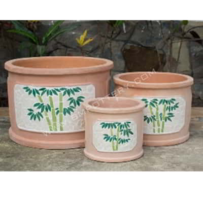 Pots with Mosaic-RT-4151-MS-604-SET-3