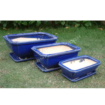 Bonsai Pots-CE-955-DBLUE-SET-3