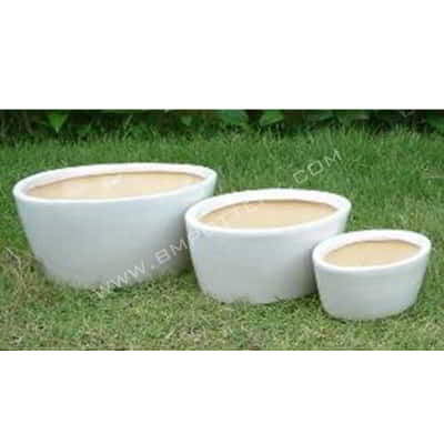 Bonsai Pots-CE-334White-SET-3