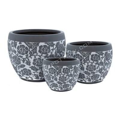 Painted Pots-RT-6806-WL-Grey