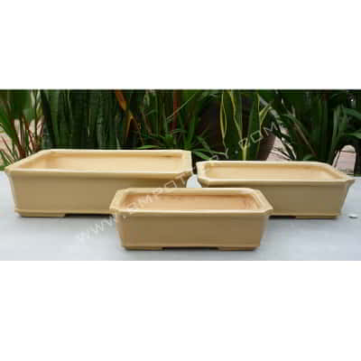 Bonsai Pots-CE-1451-BEIGE-SET-3