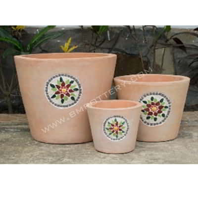 Pots with Mosaic-RT-2384-MS-608-SET-3