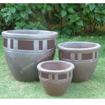 Black Terracotta-BT-151-WBrown-SET-3